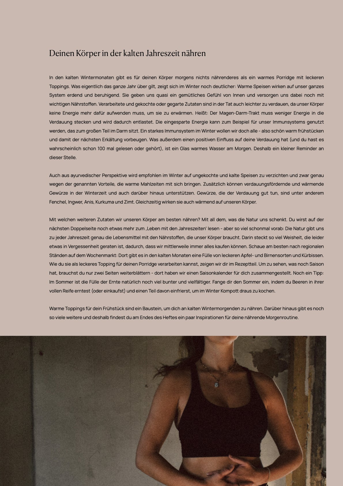 Booklet 1: Porridge Season